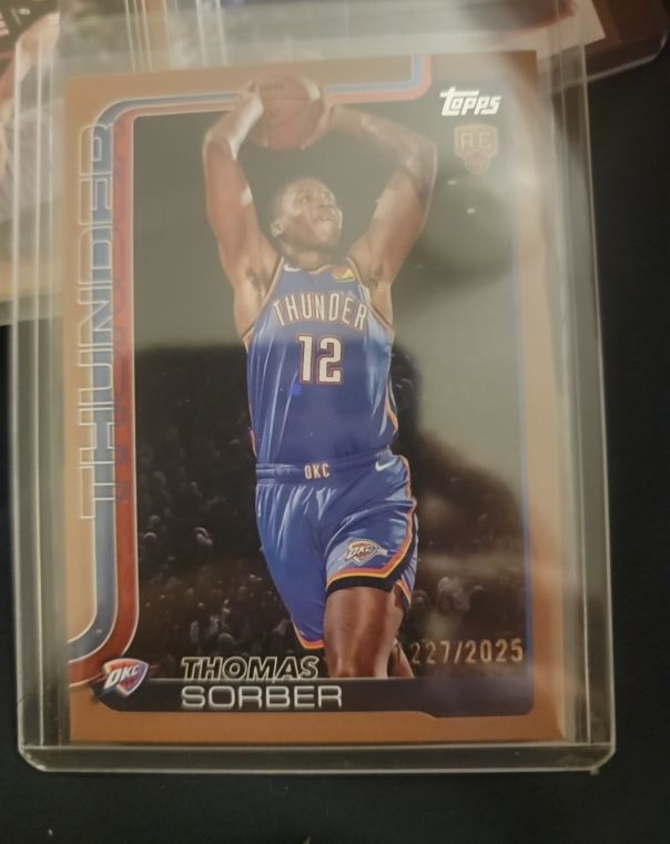 2025-26 Topps Basketball #215 Thomas Sorber — front