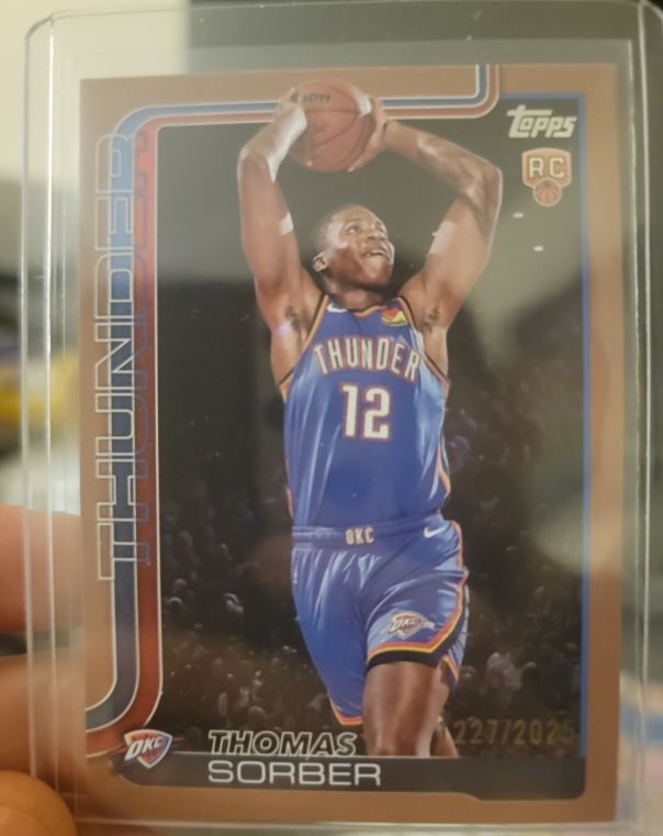 2025-26 Topps Basketball #215 Thomas Sorber — front