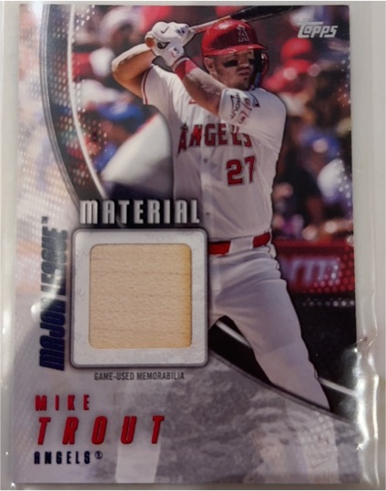 2025 Topps Series 2 Major League Material #MLM2-MT Mike Trout — front
