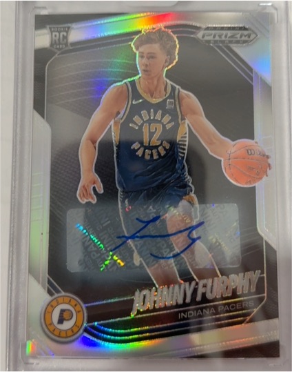 2024-25 Panini Prizm Black #206 Johnny Furphy — front