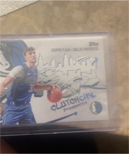 2025-26 Topps Basketball #CC-1 Cooper Flagg Clutch City Prospects Rookie Card — front