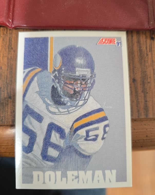 1991 Score #647 Chris Doleman — front