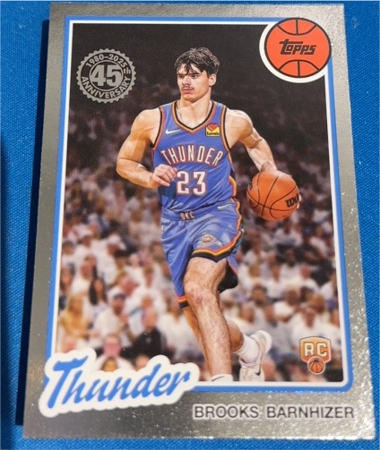 2025-26 Topps 1980-81 Topps #80BK-87 Brooks Barnhizer RC Rookie Thunder — front