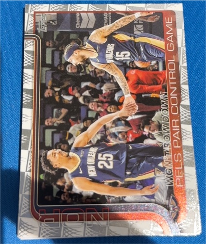 2025-26 Topps #299 Won't Bow Down: Pels Pair Control Game — front