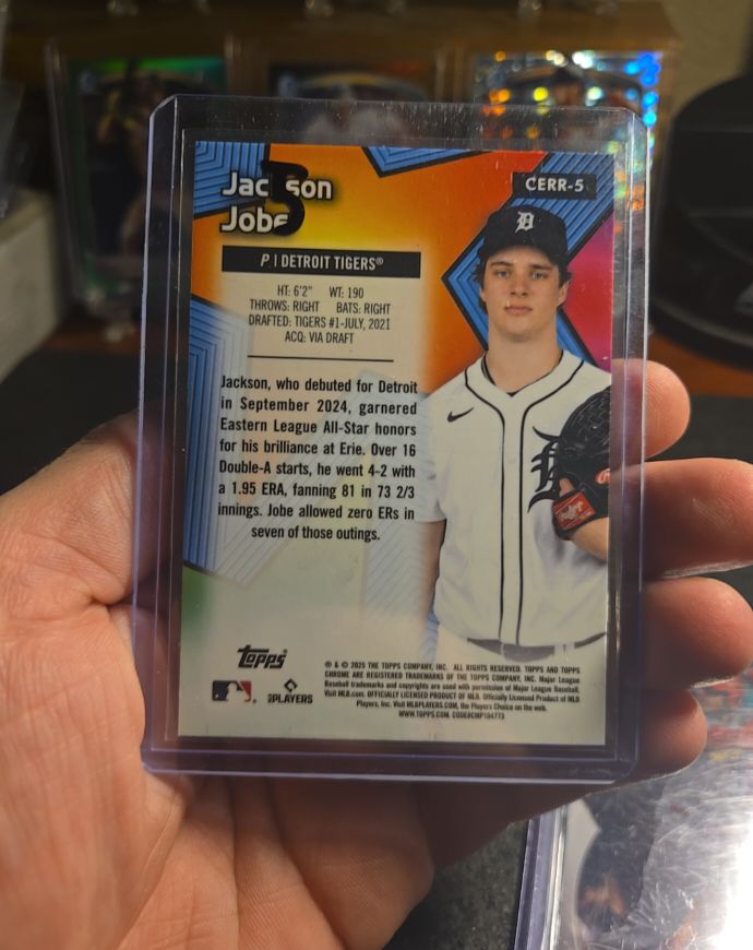 2025 Topps Chrome All-Etch Rookie Rush #CERR-5 Jackson Jobe — front