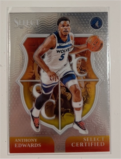 2024-25 Panini Select #11 Anthony Edwards Select Certified — front