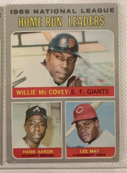 1970 Topps #65 N.L. Home Run Leaders Willie McCovey — front