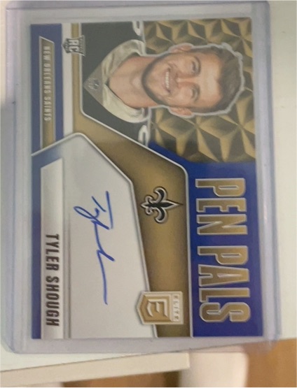 2025 Panini Donruss Elite #PP-TSH Tyler Shough Pen Pals Rookie Auto — front