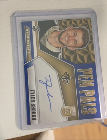 2025 Panini Donruss Elite #PP-TSH Tyler Shough Pen Pals Rookie Auto — front