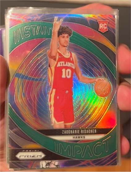2024-25 Panini Prizm Instant Impact #21 Zaccharie Risacher — front