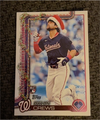 2025 Topps Holiday #H46 Dylan Crews — front