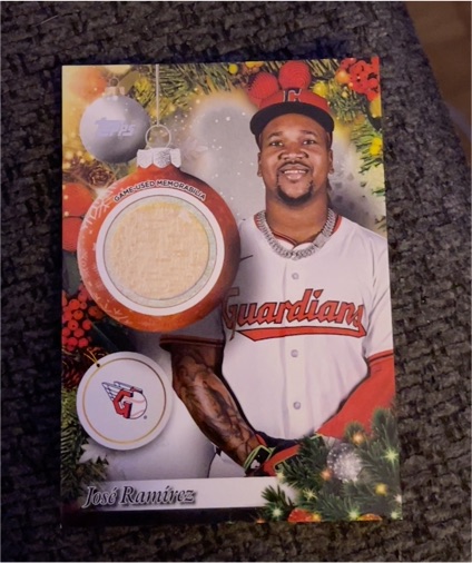 2025 Topps Holiday #PR-JR José Ramírez — front