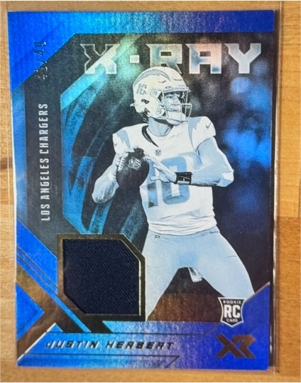 2020 Panini XR X-Ray Justin Herbert — front