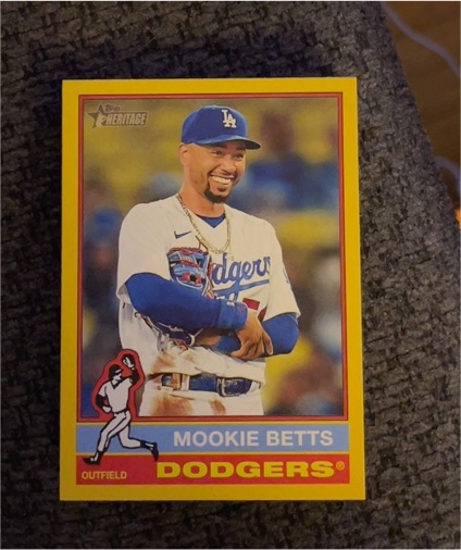 2025 Topps Heritage #487 Mookie Betts — front
