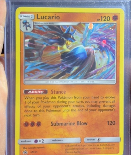 2017 Pokémon SM54 Lucario — front