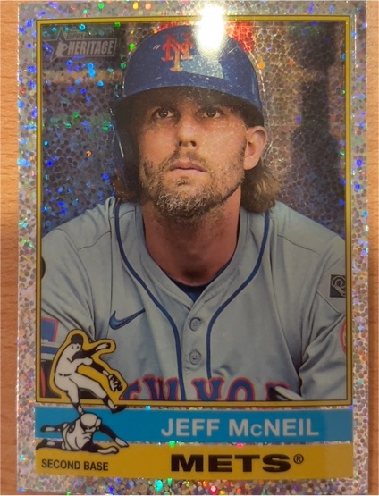 2025 Topps Heritage Chrome #31 Jeff McNeil — front