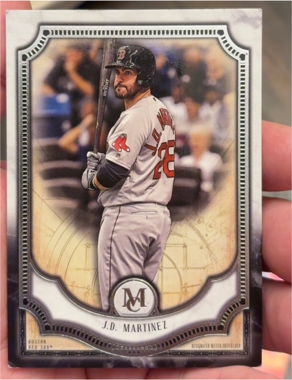 2018 Topps Museum Collection #80 J.D. Martinez — front