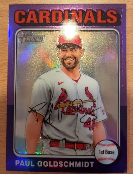2024 Topps Heritage #490 Paul Goldschmidt — front