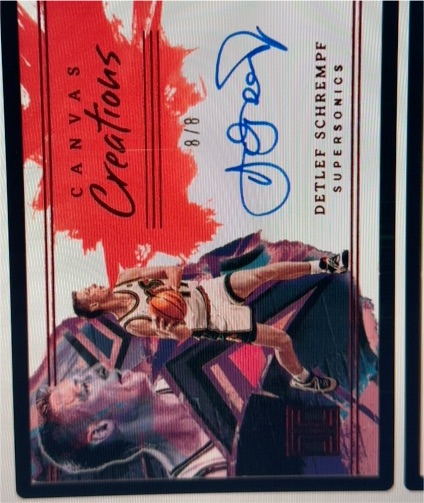 2022 Panini Impeccable Canvas Creations #CCS-DS Detlef Schrempf — front
