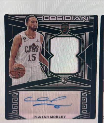 2022-23 Panini Obsidian Rookie Patch Auto Isaiah Mobley — front