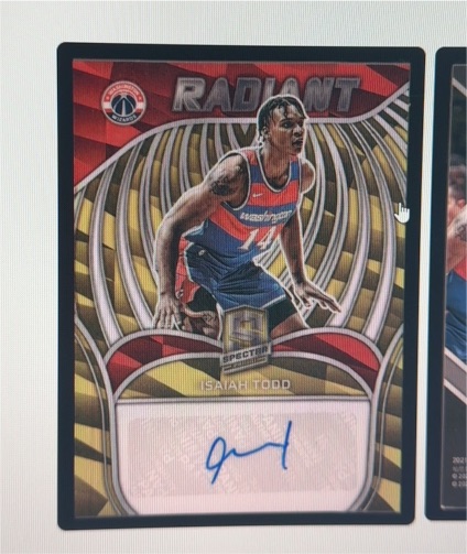 2021-22 Panini Spectra Radiant Signatures #RSI-ITO Isaiah Todd — front