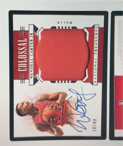 2019 Panini National Treasures Colossal Wendell Carter Jr. — front