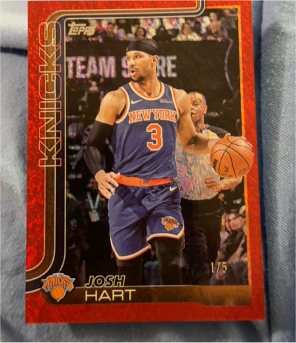 2025-26 Topps #16 Josh Hart — front