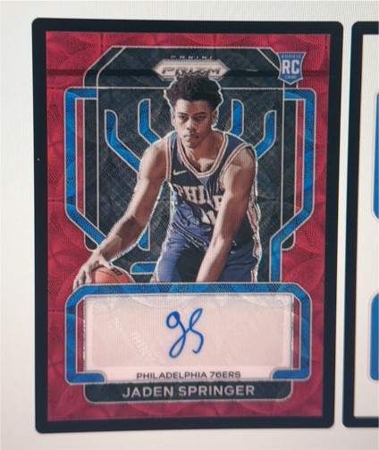 2021-22 Panini Prizm Rookie Signatures #RS-JSP Jaden Springer — front