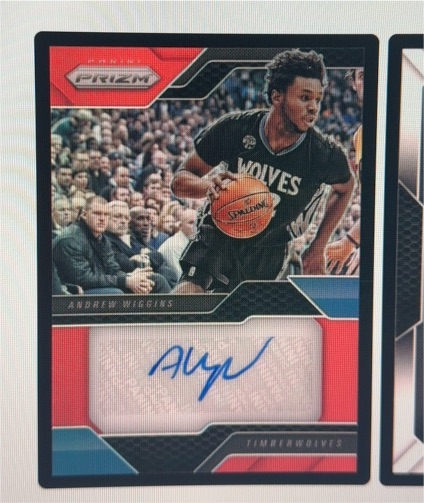 2016-17 Panini Prizm #Andrew Wiggins Auto Patch — front