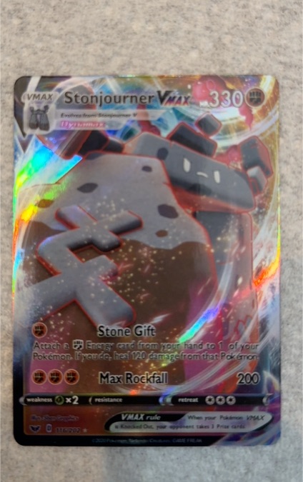 2020 Pokémon Sword & Shield #116 Stonjourner VMAX — front
