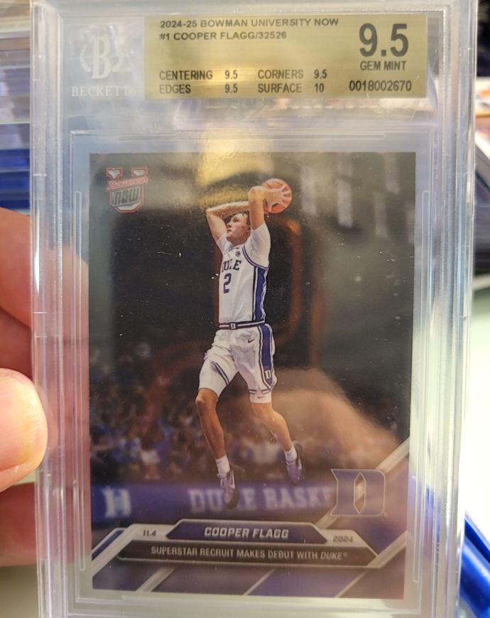 2024-25 Bowman University Now #1 Cooper Flagg — front