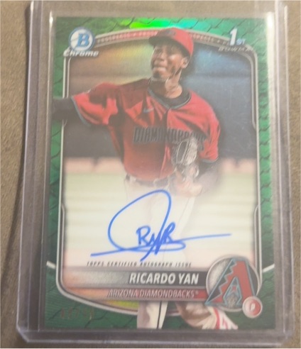 2025 Bowman Chrome #CPA-RY Ricardo Yan — front