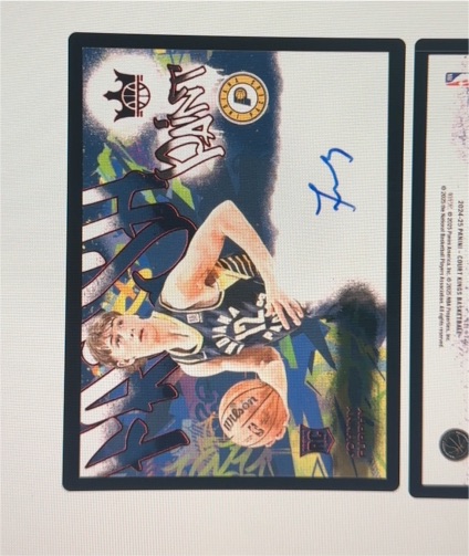 2024-25 Panini Court Kings Nikola Durisic Fresh Paint Auto #/49 — front