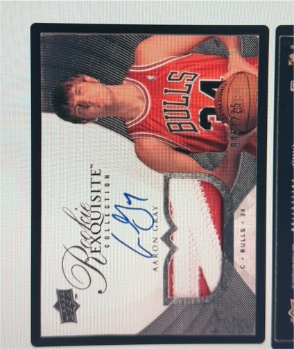 2007-08 Upper Deck Exquisite Collection #41 Aaron Gray — front