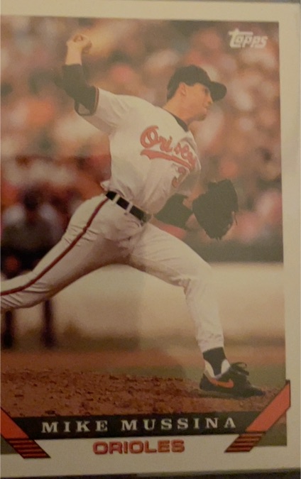 1993 Topps #710 Mike Mussina — front