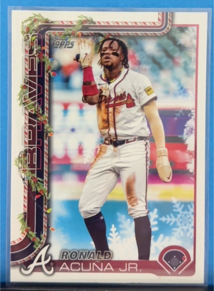 2025 Topps Holiday #H62 Ronald Acuna Jr. — front