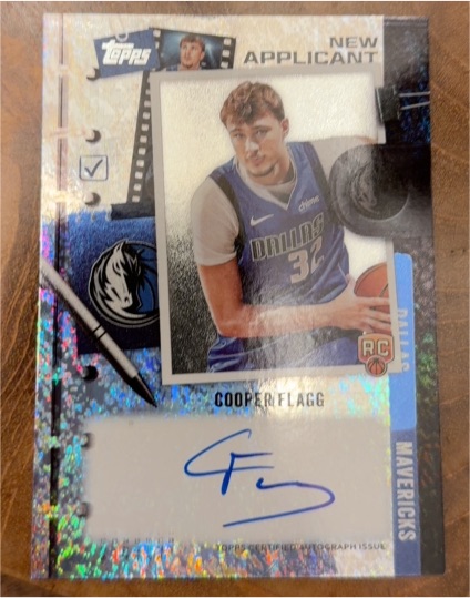 2025-26 Topps #NA-CF Cooper Flagg New Applicant — front