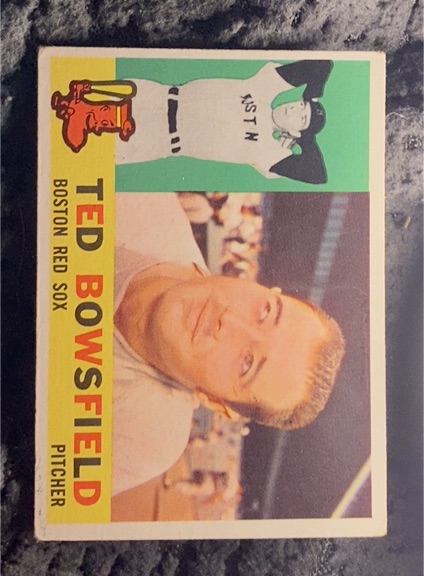 1960 Topps #382 Ted Bowsfield — front