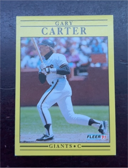 1991 Fleer #258 Gary Carter — front
