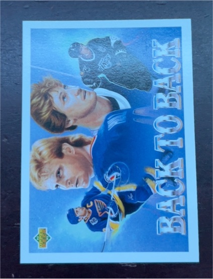 1992-93 Upper Deck #423 Brett Hull / Wayne Gretzky — front