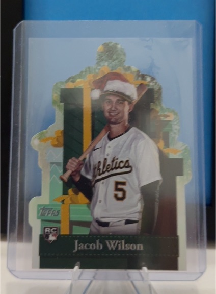 2025 Topps Holiday Present Ornament Die Cut #PO-7 Jacob Wilson — front