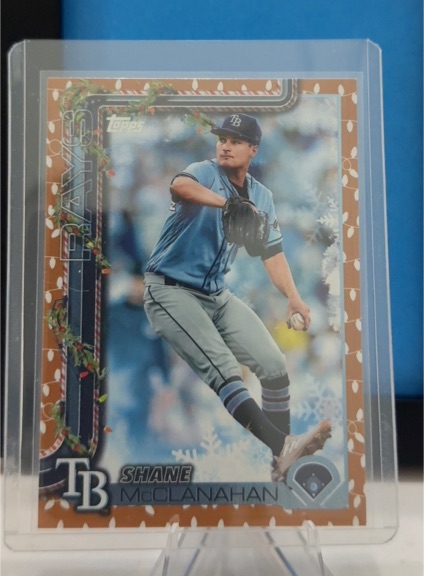 2025 Topps Holiday #H28 Shane McClanahan — front