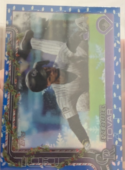 2025 Topps Holiday #H145 Ezequiel Tovar — front
