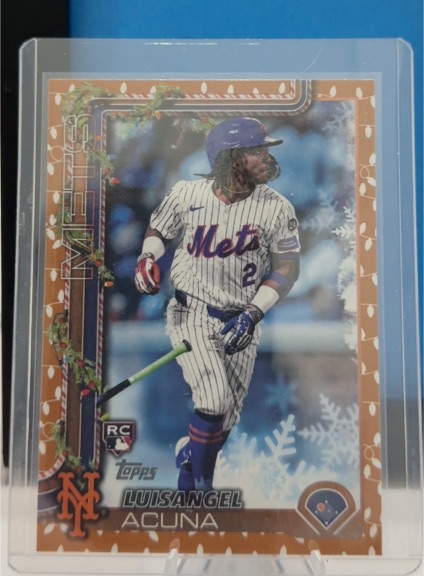 2025 Topps Holiday #H113 Luisangel Acuna — front