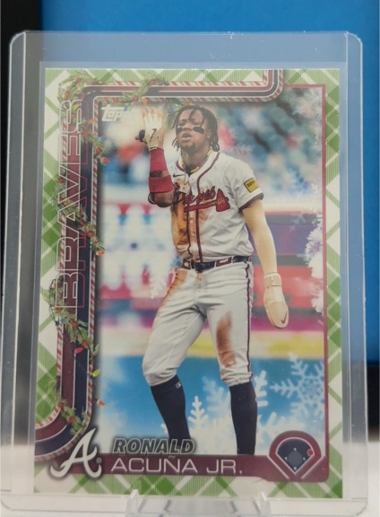 2025 Topps Holiday #H62 Ronald Acuna Jr. — front