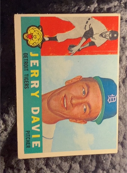 1960 Topps #301 Jerry Davie — front