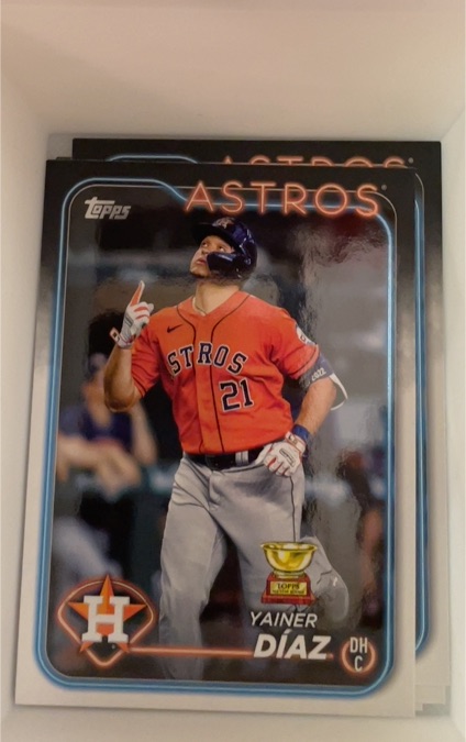 2024 Topps Series 1 #77 Yainer Díaz Houston Astros — front