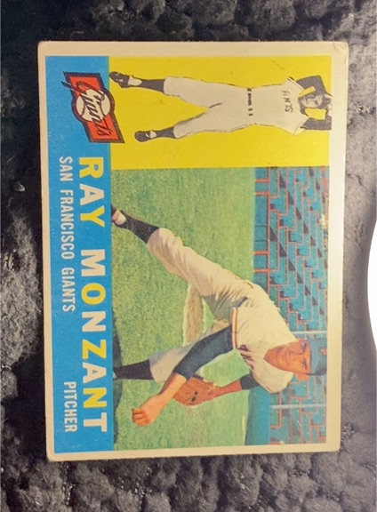 1960 Topps #338 Ray Monzant — front