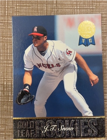 1993 Leaf Gold Leaf Rookies #17 J.T. Snow — front