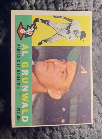 1960 Topps #427 Al Grunwald — front